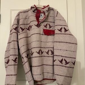 Southern Proper Beige and Red Pullover